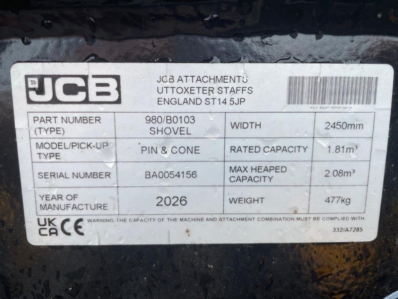 JCB - 980 B0103 GA GRAIN BUCKET - Image 3