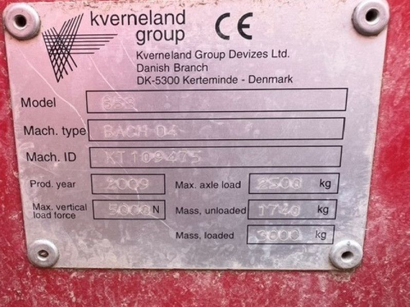 KVERNELAND - 850 FEEDER BEDDER - Image 8