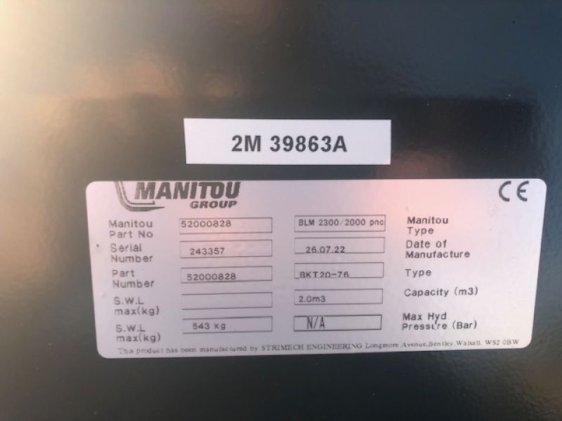 MANITOU - BLM 2300 BUCKET - Image 5