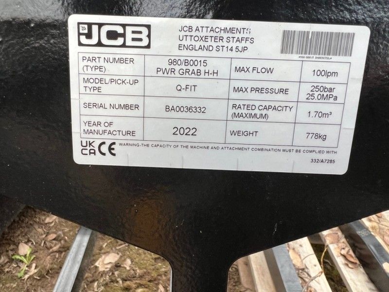 JCB - 980 B0015 GRAB - Image 2