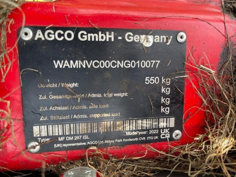MASSEY FERGUSON - DM287ISL DISC MOWER - Image 4