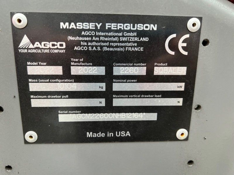 Massey Ferguson - 2260 Large Sqaure Baler - Image 4