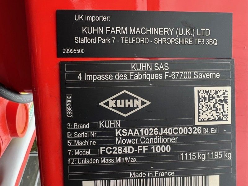Kuhn - FC284D Mower Conditioner - Image 3