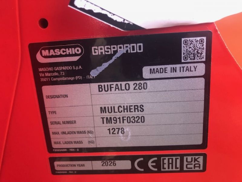 MASCHIO - BUFALO 280 FLAIL MOWER - Image 4